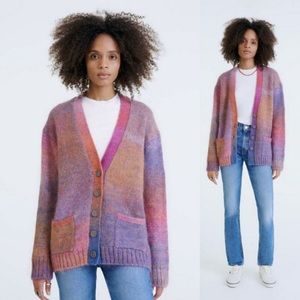 Re/Done 90s Oversized Cardigan Sweater Spacedye XS